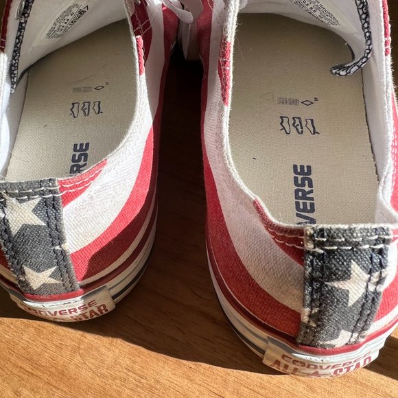 Converse, All Star, low top, American Flag Design, US Mens 8.5 - Picture 3 of 4